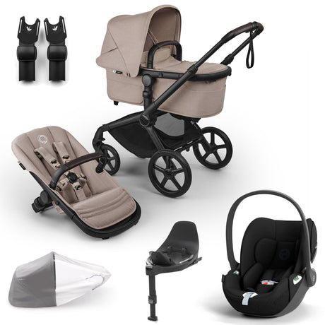 Bugaboo Fox 5 Renew with Cybex Cloud T Travel System Bundle - Desert Taupe Melange 1