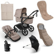 Bugaboo Fox 5 Renew Essential Pushchair Bundle - Desert Taupe Melange 1