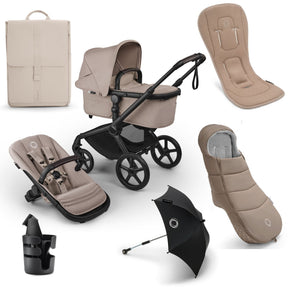 Bugaboo Fox 5 Renew Essential Pushchair Bundle - Desert Taupe Melange 1