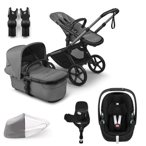 Bugaboo Fox 5 Renew with Maxi-Cosi Pebble 360 Pro2 Travel System Bundle - Moon Grey 1