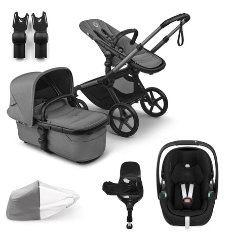 Bugaboo Fox 5 Renew with Maxi-Cosi Pebble 360 Pro2 Travel System Bundle - Moon Grey 1