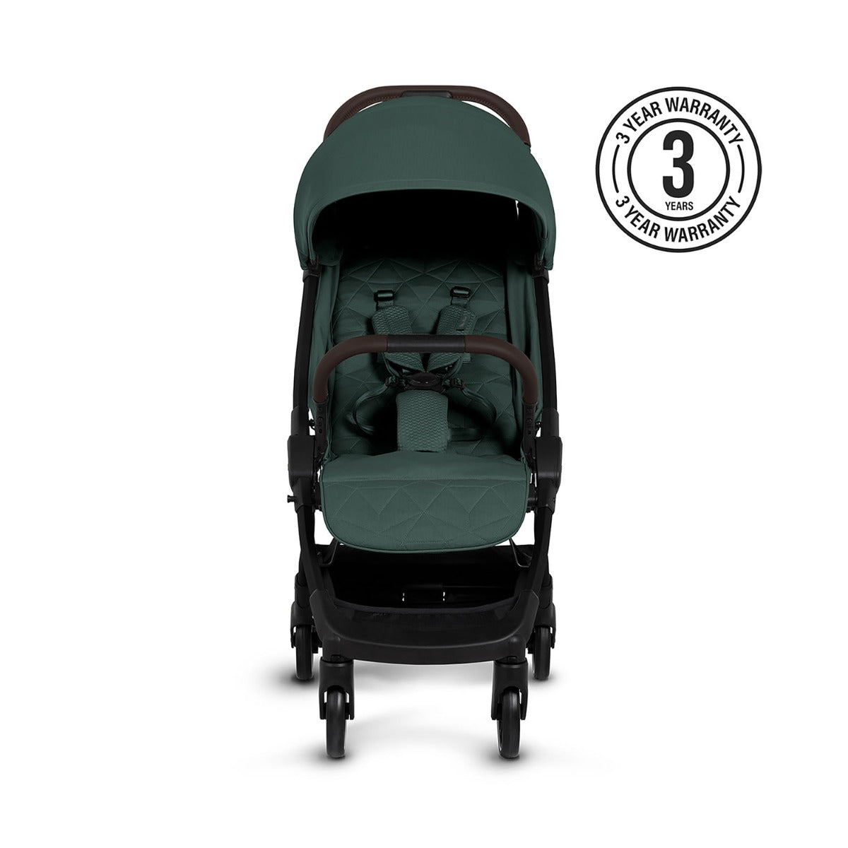 Silver Cross Clic 2 Compact Stroller & Footmuff - Conifer 5