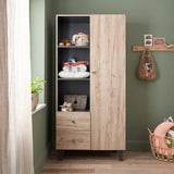 Tutti Bambini Como 3 Piece Room Set - Distressed Oak & Slate Grey