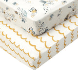 Tutti Bambini Cot Bed Fitted Sheets 2pk - Our Planet