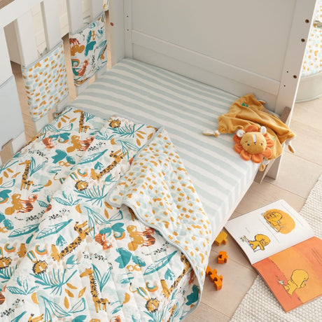 Tutti Bambini Cot/Cot Bed Coverlet - Run Wild