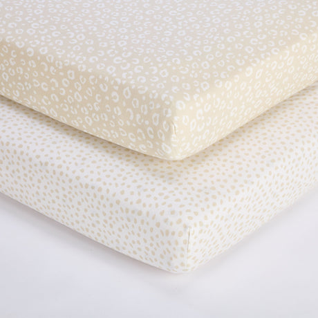 Tutti Bambini Cot Fitted Sheets 2pk - Love Cats