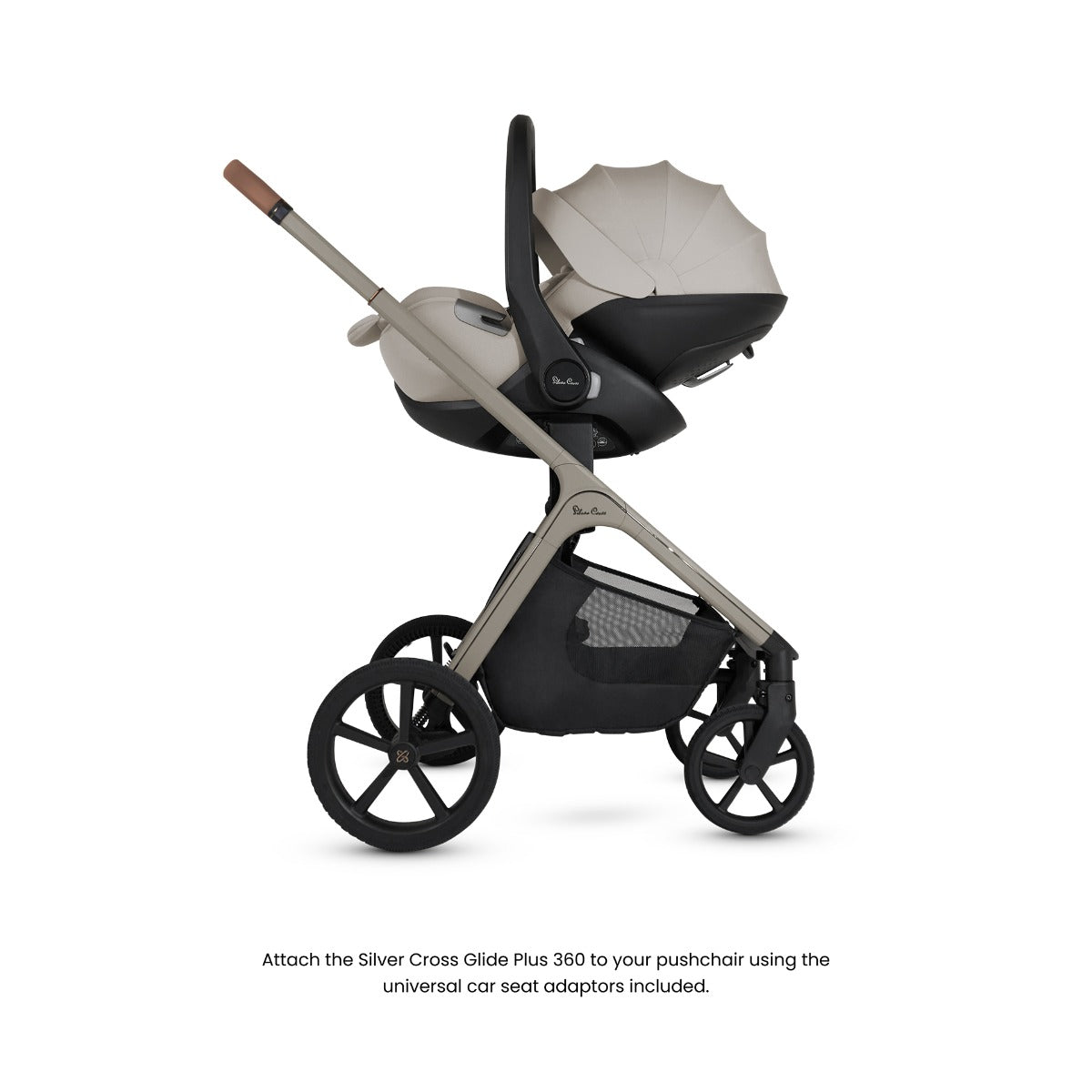Silver Cross Cove Ultimate 360 Car Seat & Accessory Bundle - Champagne