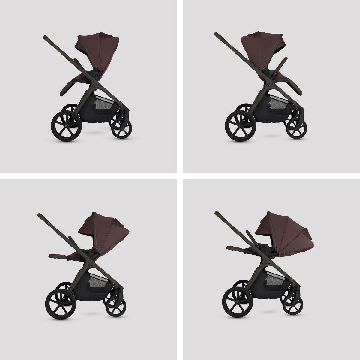 Silver Cross Cove Complete Stroller & Accessory Bundle - Damson 8