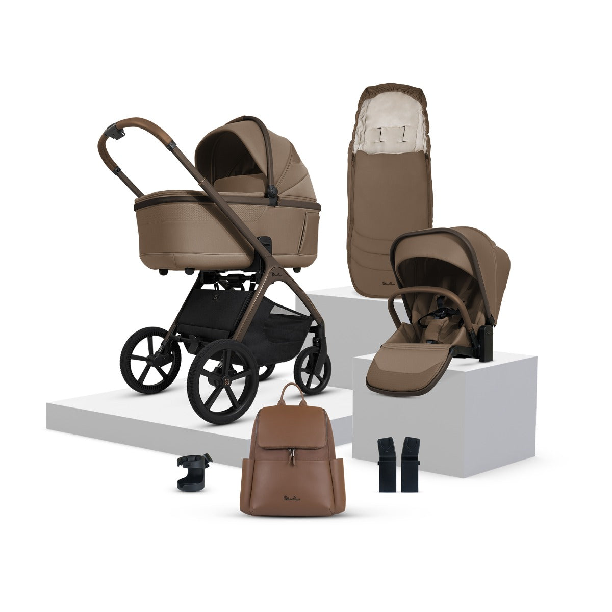 Silver Cross Cove Complete Stroller & Accessory Bundle - Maple 1