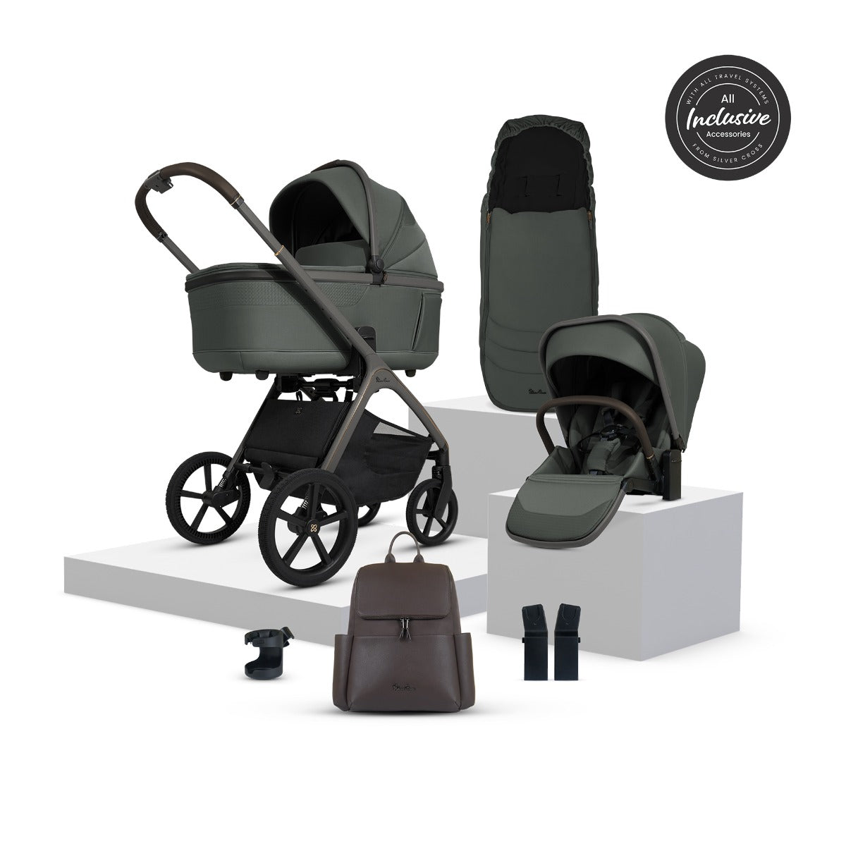 Silver Cross Cove Ultimate Accessory Bundle - Pewter