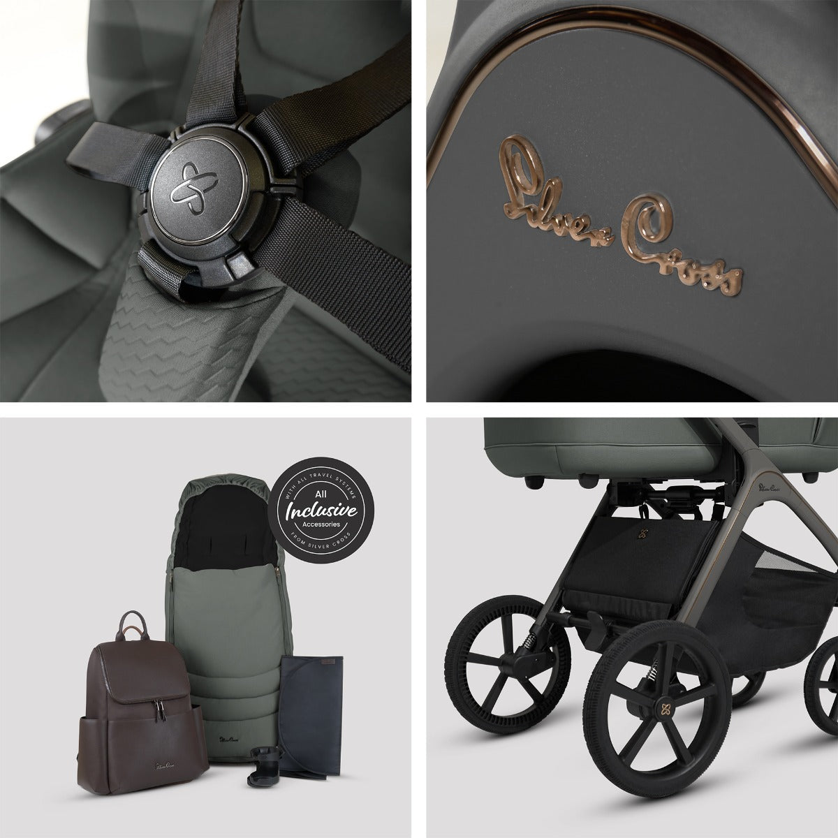 Silver Cross Cove Ultimate Accessory Bundle - Pewter