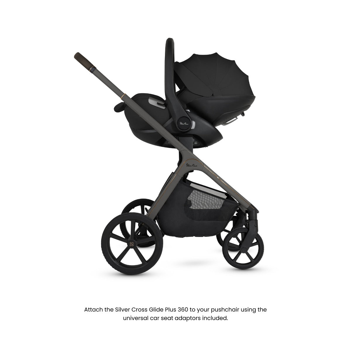 Silver Cross Cove Ultimate 360 Car Seat & Accessory Bundle - Pewter