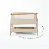 Tutti Bambini CoZee Air 2 Bedside Crib - Toasted Oak / Sand