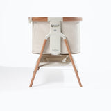 Tutti Bambini CoZee Bedside Crib - Scandinavian Walnut & Ecru