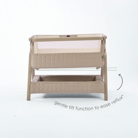 Tutti Bambini CoZee Sense Bedside Crib - Soft Walnut / Cocoa