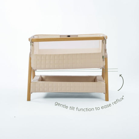 Tutti Bambini CoZee Sense Bedside Crib - Toasted Oak / Sand