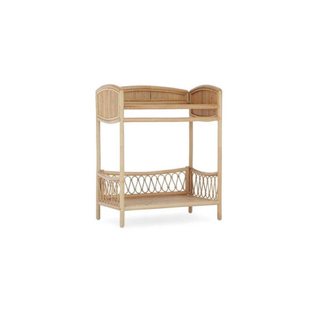CuddleCo Aria Wave Changer with Hanging Rail - Rattan 2