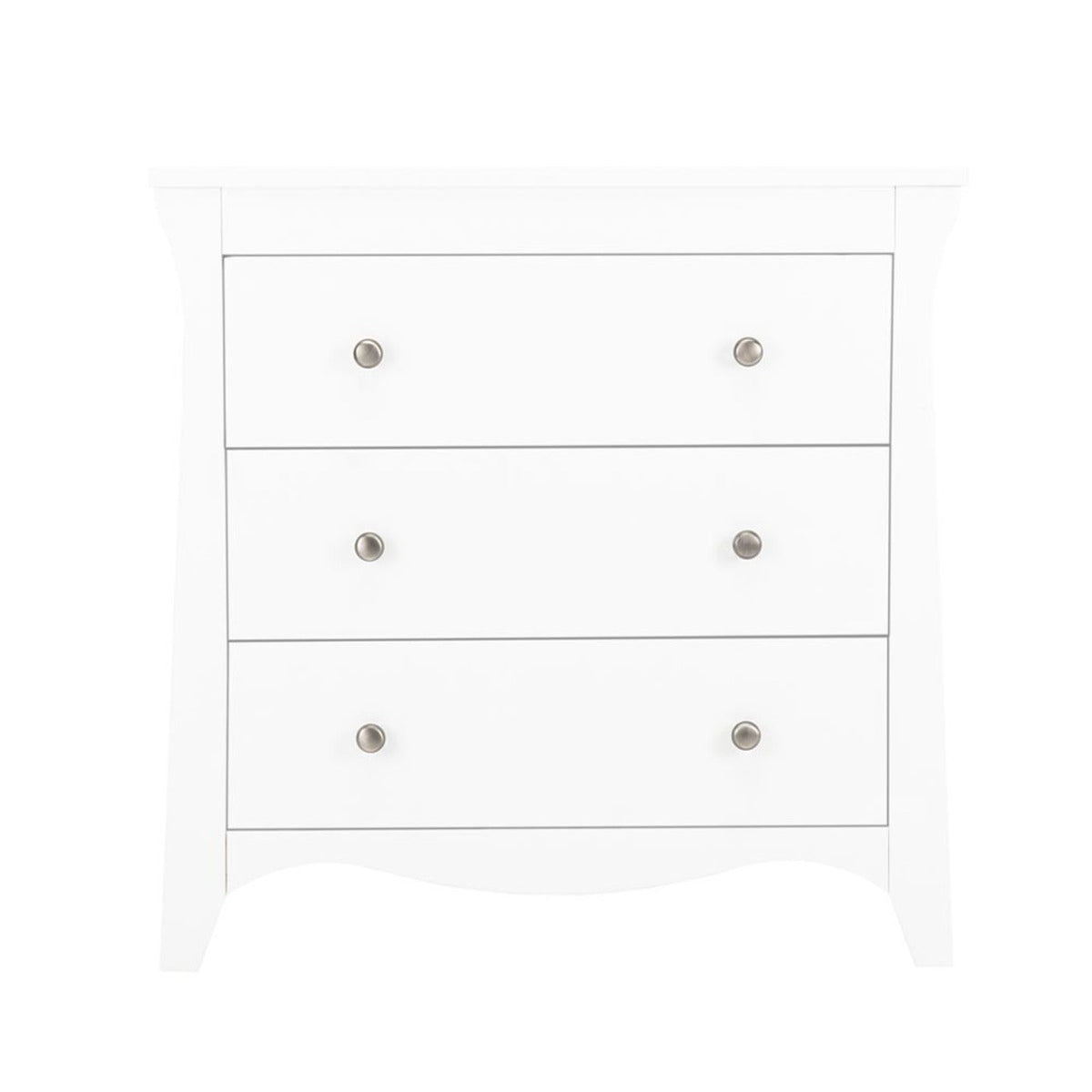 CuddleCo Clara 3 Piece Nursery Furniture Set (Cot Bed, Dresser & Wardrobe) - White 11