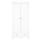 CuddleCo Clara 2 Door Double Wardrobe - White 5