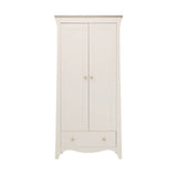 CuddleCo Clara 3 Piece Nursery Furniture Set (Cot Bed, Dresser & Wardrobe) - Cashmere and Ash 7