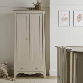 CuddleCo Clara 2 Door Double Wardrobe - Cashmere and Ash 1