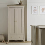 CuddleCo Clara 3 Piece Nursery Furniture Set (Cot Bed, Dresser & Wardrobe) - Cashmere and Ash 11