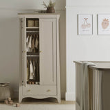 CuddleCo Clara 3 Piece Nursery Furniture Set (Cot Bed, Dresser & Wardrobe) - Cashmere and Ash 13