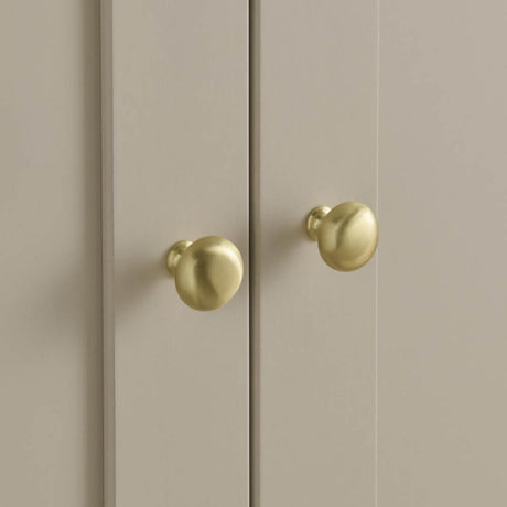 CuddleCo Clara 2 Door Double Wardrobe - Cashmere and Ash 3