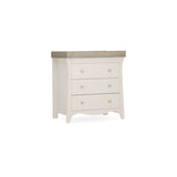 CuddleCo Clara 3 Piece Nursery Furniture Set (Cot Bed, Dresser & Wardrobe) - Cashmere and Ash 15