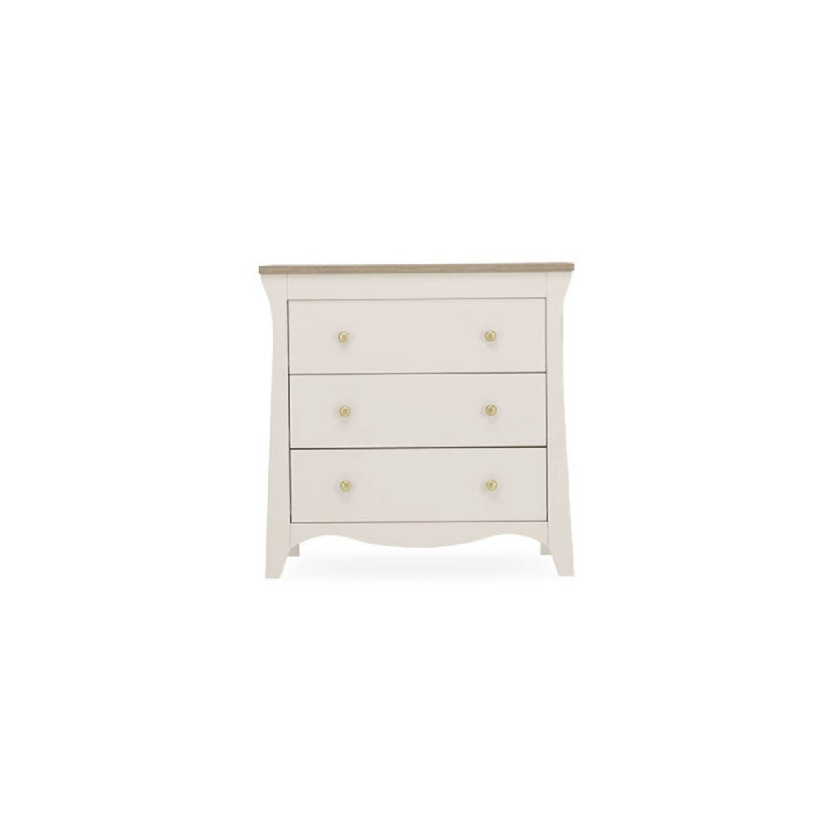 CuddleCo Clara 3 Piece Nursery Furniture Set (Cot Bed, Dresser & Wardrobe) - Cashmere and Ash 17