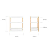 CuddleCo Nola 3 Piece Nursery Furniture Set - White and Natural 24
