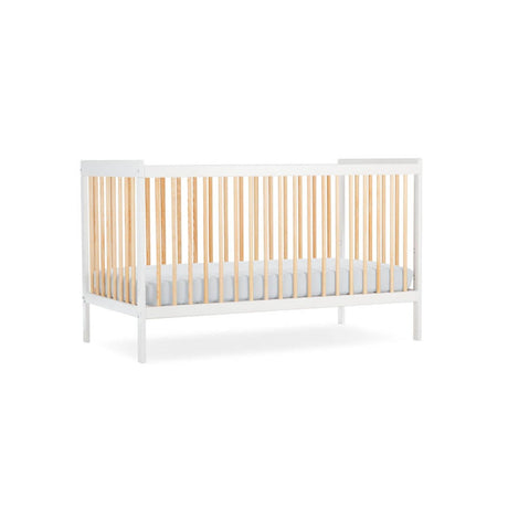 CuddleCo Nola Cot Bed - White and Natural 6