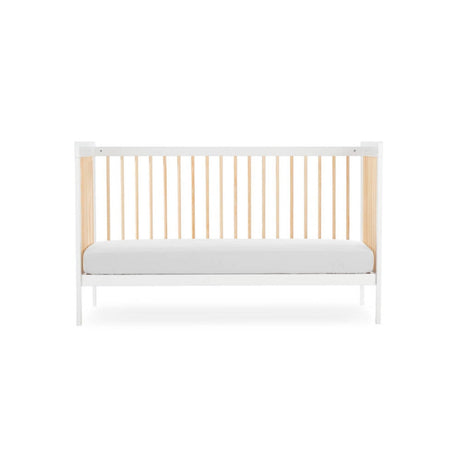 CuddleCo Nola Cot Bed - White and Natural 11