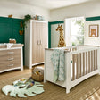 CuddleCo Ada 3 Piece Nursery Furniture Set – White and Ash 1