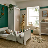 CuddleCo Ada 3 Piece Nursery Furniture Set – White and Ash 12