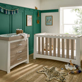 CuddleCo Ada 3 Piece Nursery Furniture Set – White and Ash 13