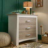 CuddleCo Ada 3 Piece Nursery Furniture Set – White and Ash 17