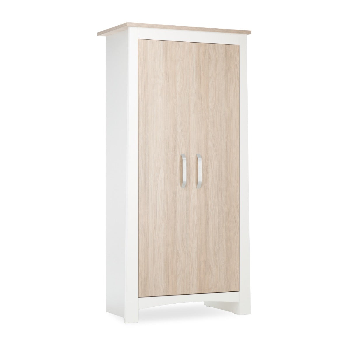 CuddleCo Ada 2 Door Nursery Wardrobe – White and Ash 5