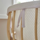 CuddleCo Aria 2 Piece Set With Crib & Clothes Rail - Rattan 5