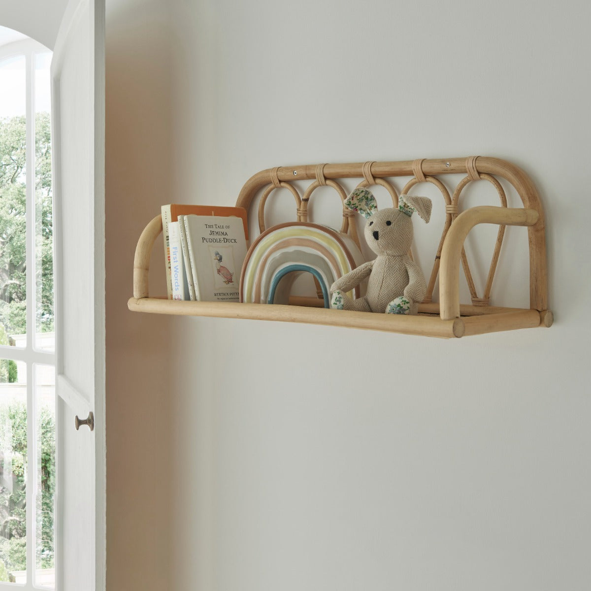 CuddleCo Aria Shelf - Rattan 1