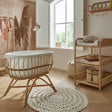 CuddleCo Aria 2 Piece Set With Crib & Changer - Rattan 1