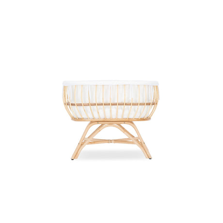 CuddleCo Aria 2 Piece Set With Crib & Changer - Rattan 6
