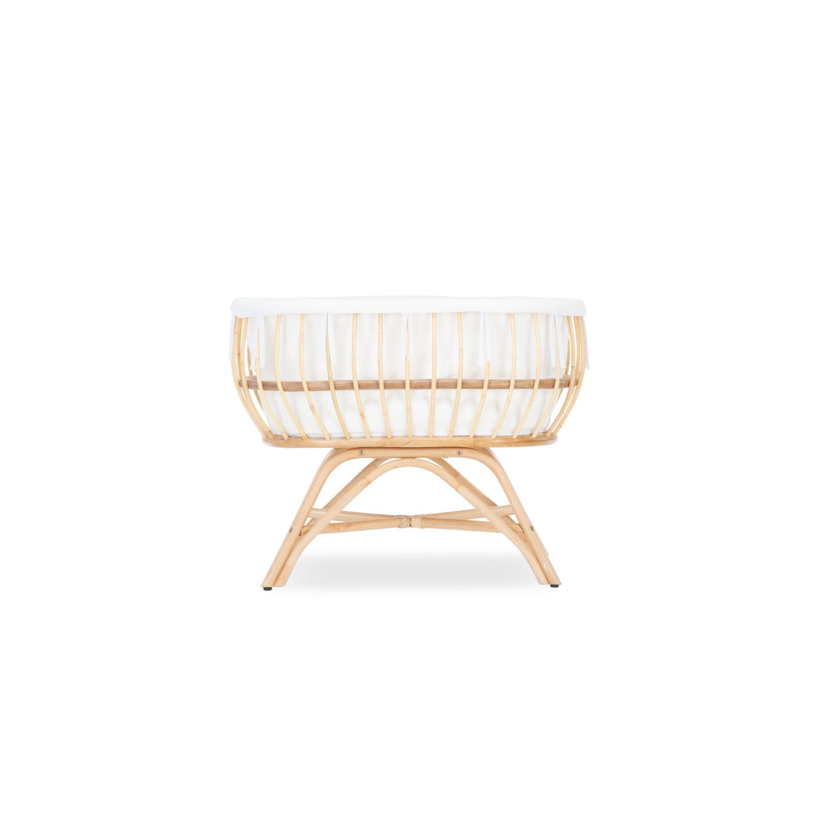 CuddleCo Aria 2 Piece Set With Crib & Clothes Rail - Rattan 8