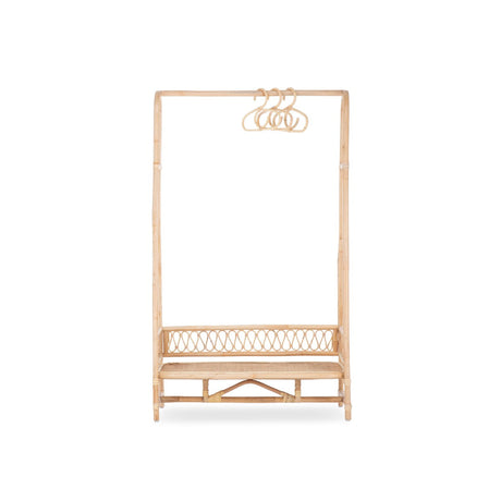 CuddleCo Aria Clothes Rail - Rattan 3
