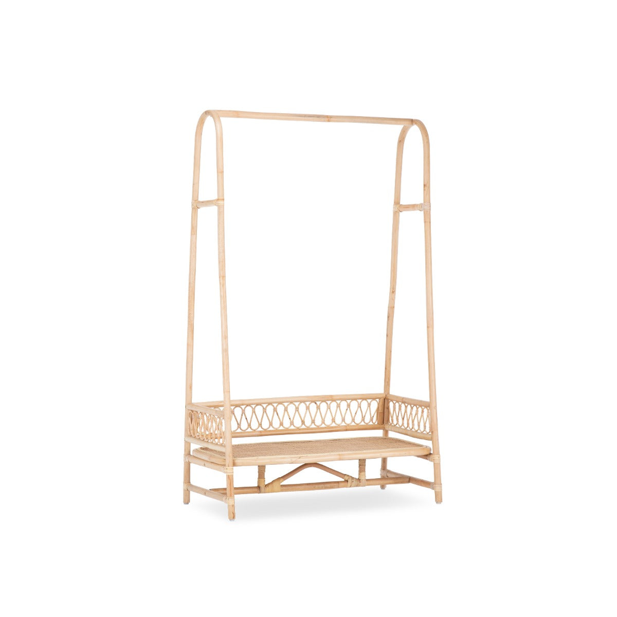 CuddleCo Aria 2 Piece Set With Crib & Clothes Rail - Rattan 11