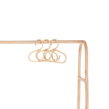 CuddleCo Aria 2 Piece Set With Crib & Clothes Rail - Rattan 2