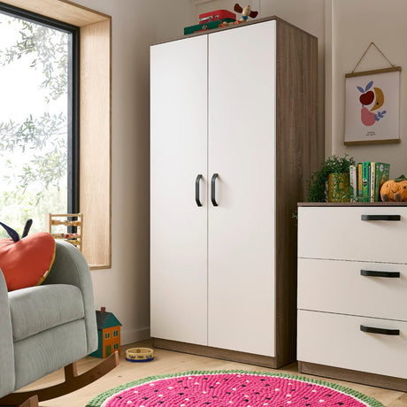 CuddleCo Enzo 3 Piece Nursery Furniture Set - Oak and White 13