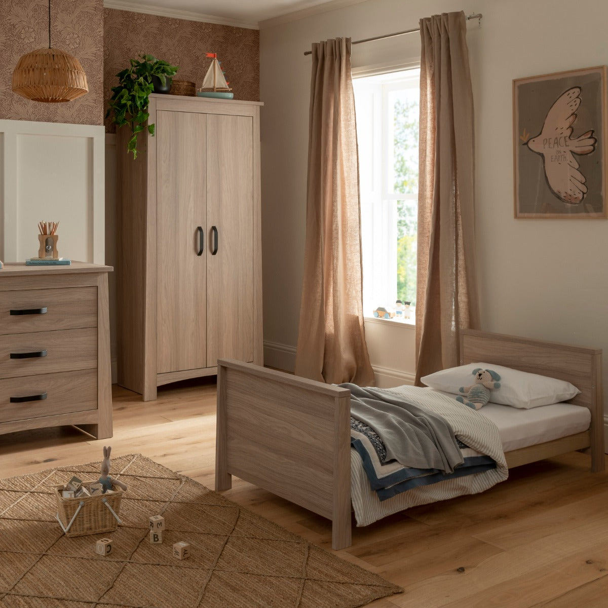 CuddleCo Isla 3 Piece Nursery Furniture Set – Ash 11