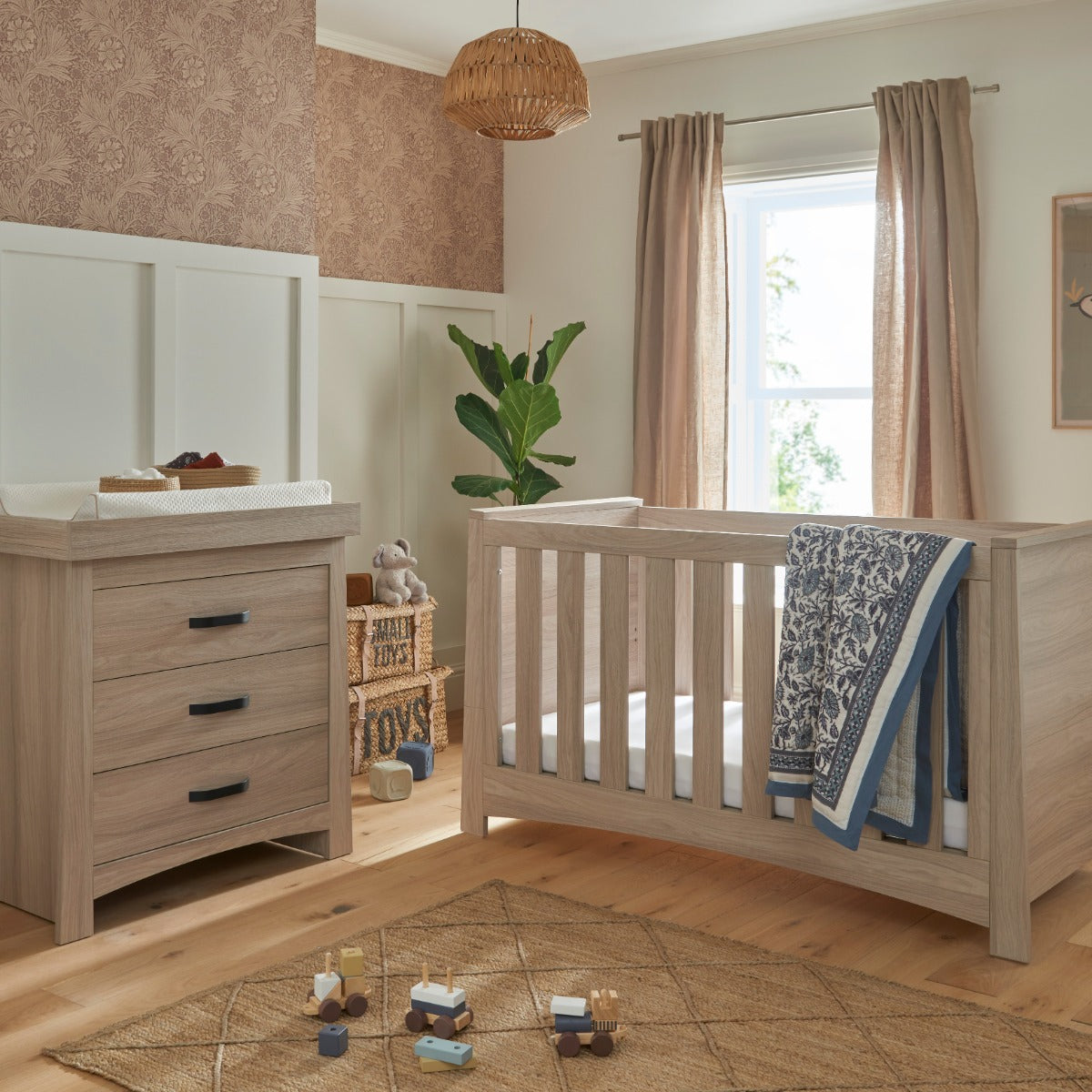 CuddleCo Isla 3 Piece Nursery Furniture Set – Ash 12