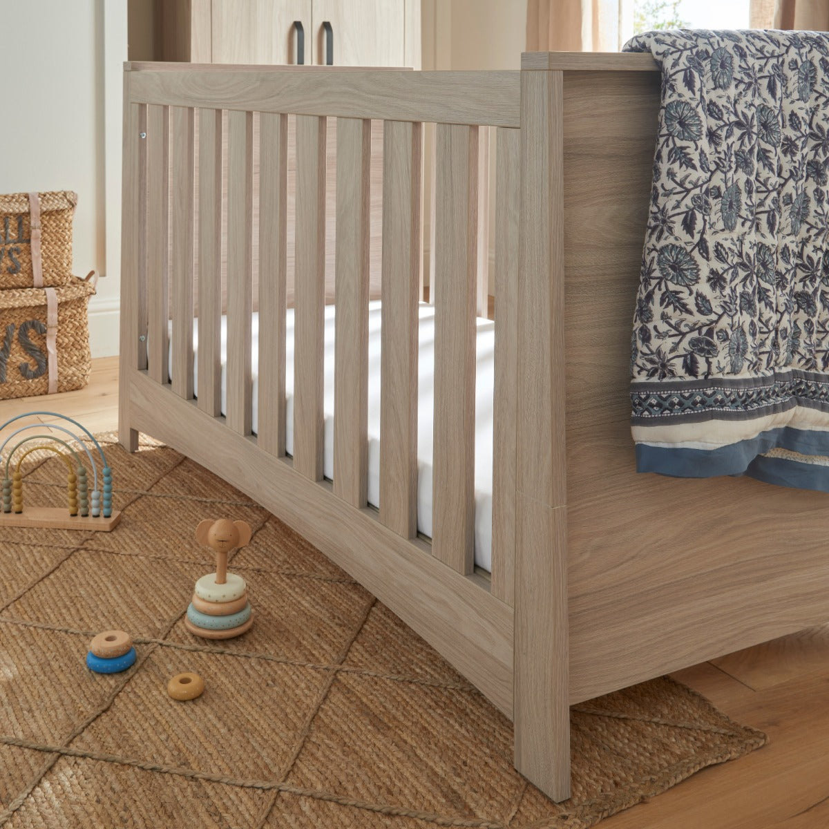 CuddleCo Isla Cot Bed – Ash 2